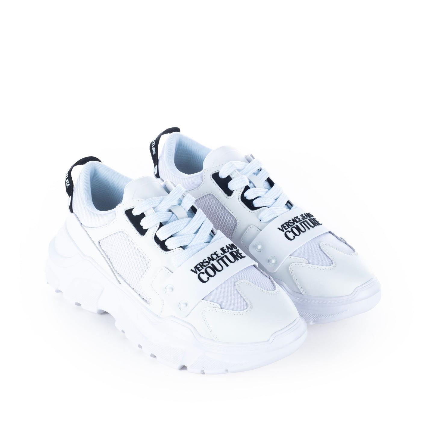 Ténis Homem Versace Couture Brancos com Detalhes Modernos