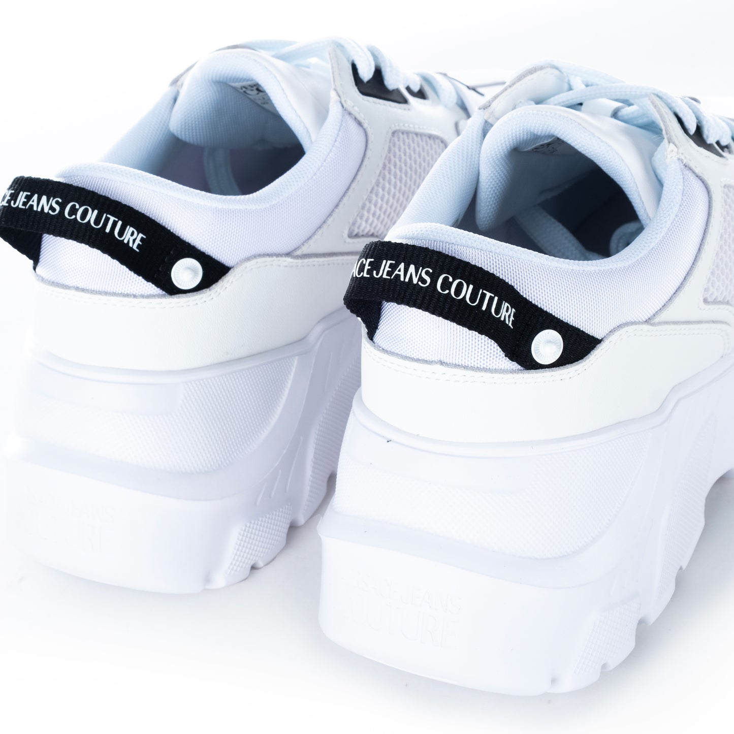 Ténis Homem Versace Couture Brancos com Detalhes Modernos