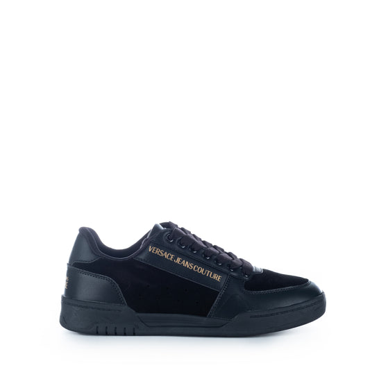 Ténis Homem Versace Jeans Couture Preto com Detalhes Dourados