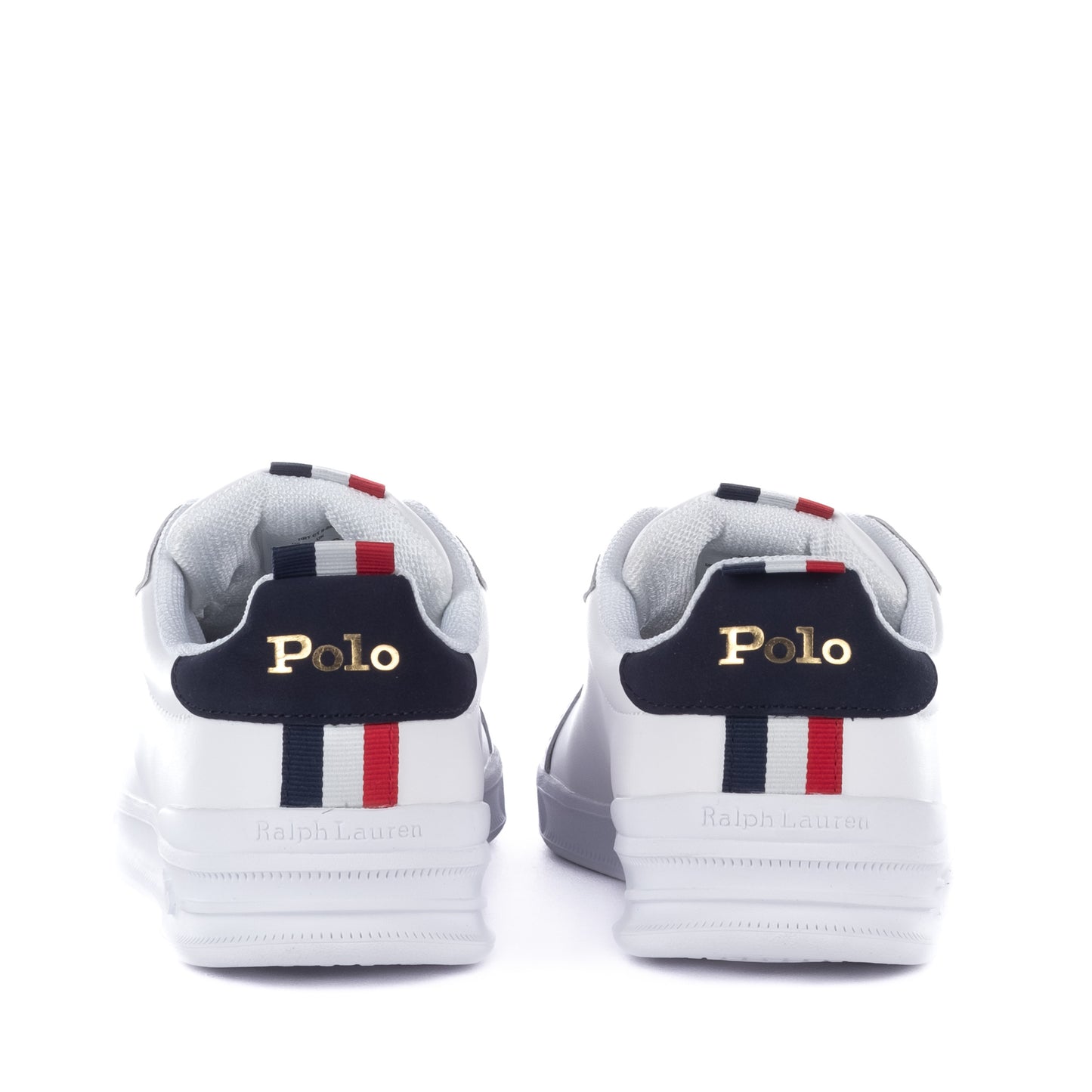 Ténis Homem Ralph Lauren Branco com Detalhes em Azul e Vermelho