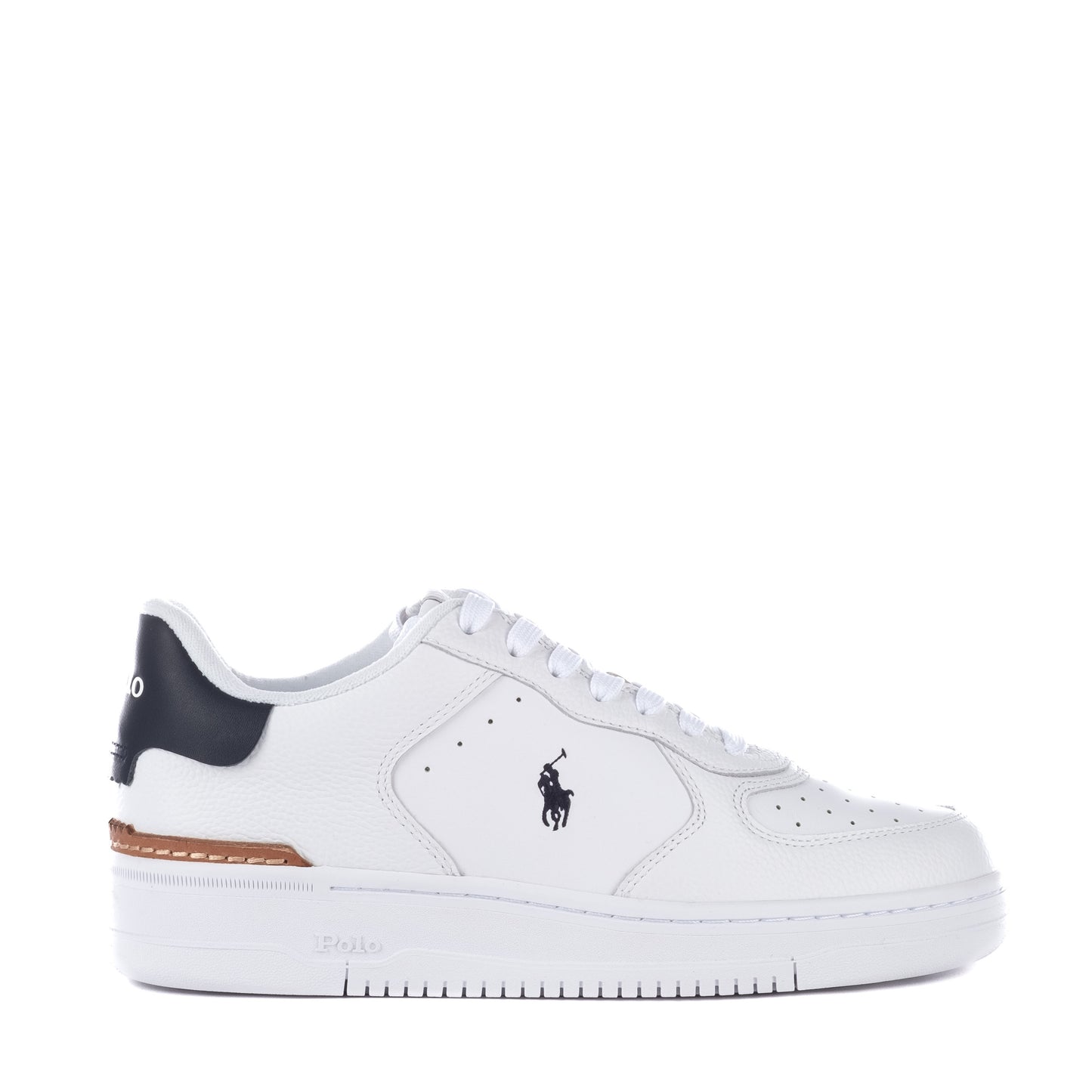 Ténis Homem Ralph Lauren Branco e Preto com Logo