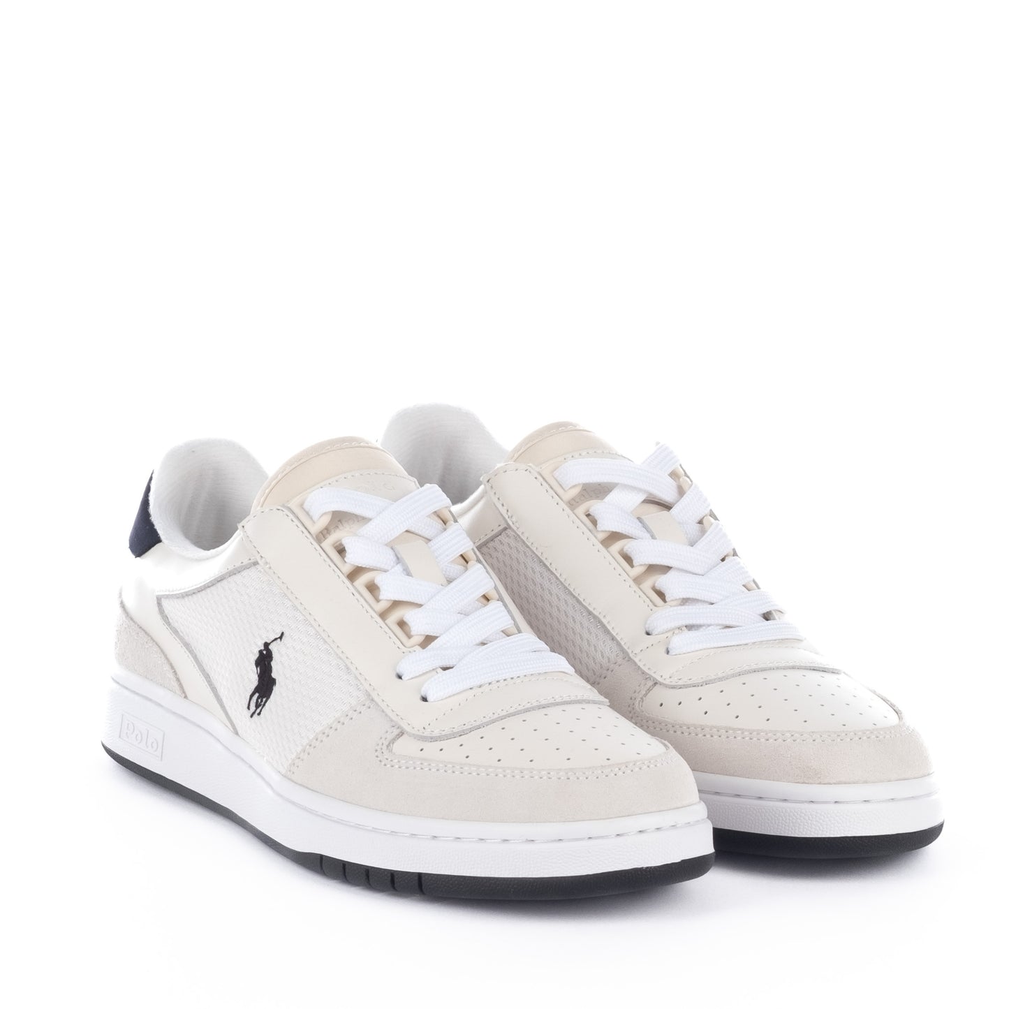 Ténis Homem Ralph Lauren Branco com Detalhe Azul