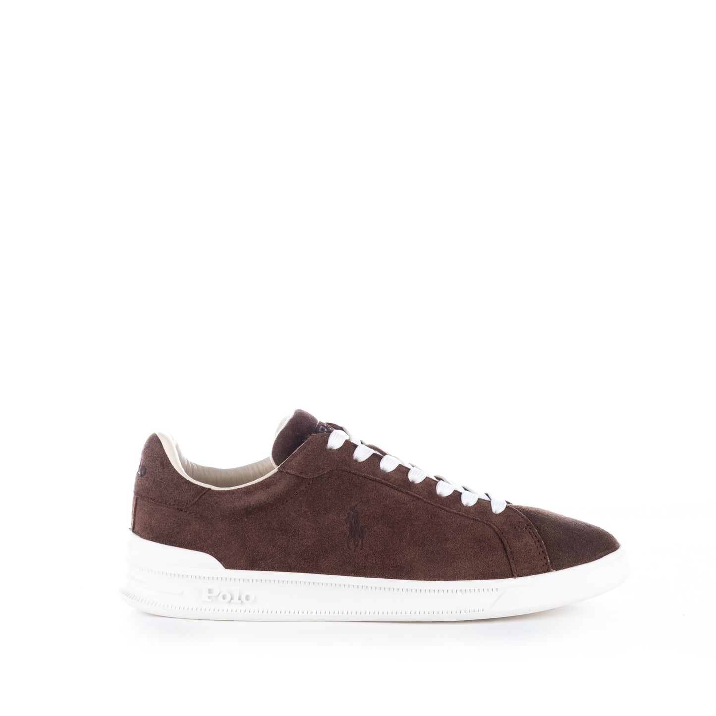 Ténis Homem Ralph Lauren Marrom em Camurça