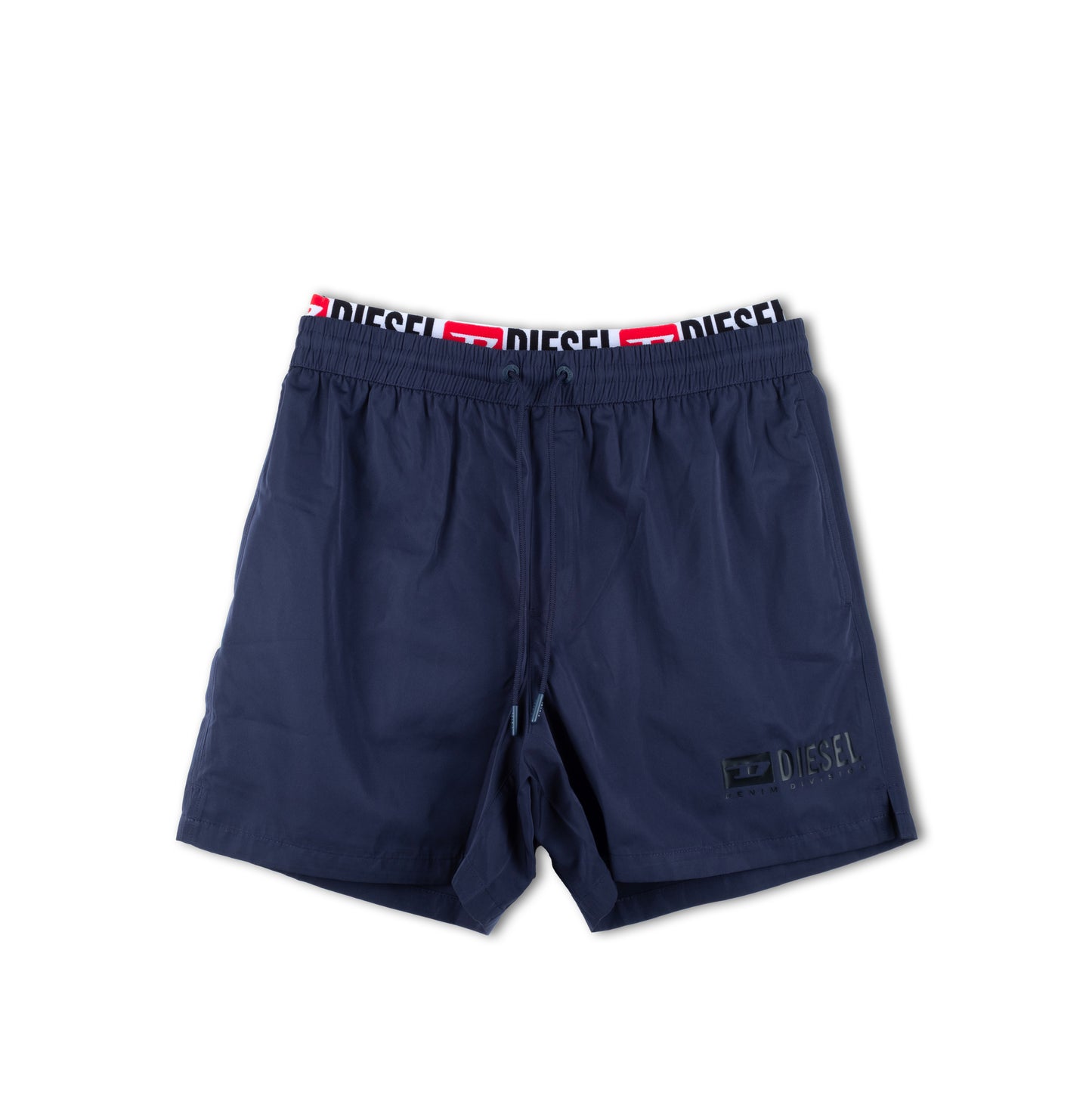 Calções de Banho Homem Diesel Azul Marinho com Logo Discreto e Cintura Elástica
