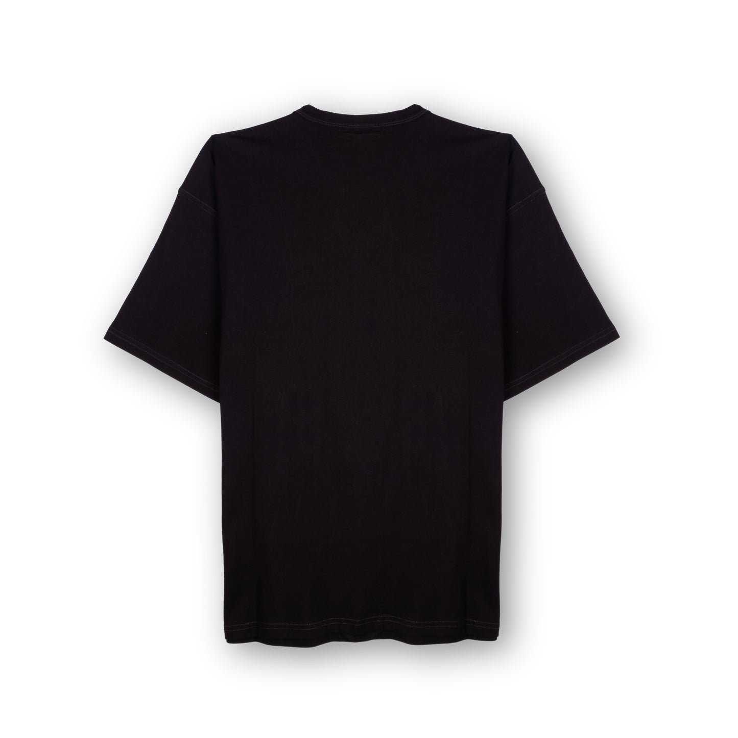 T-Shirt Homem Diesel Preta Minimalista com Logo Discreto no Peito