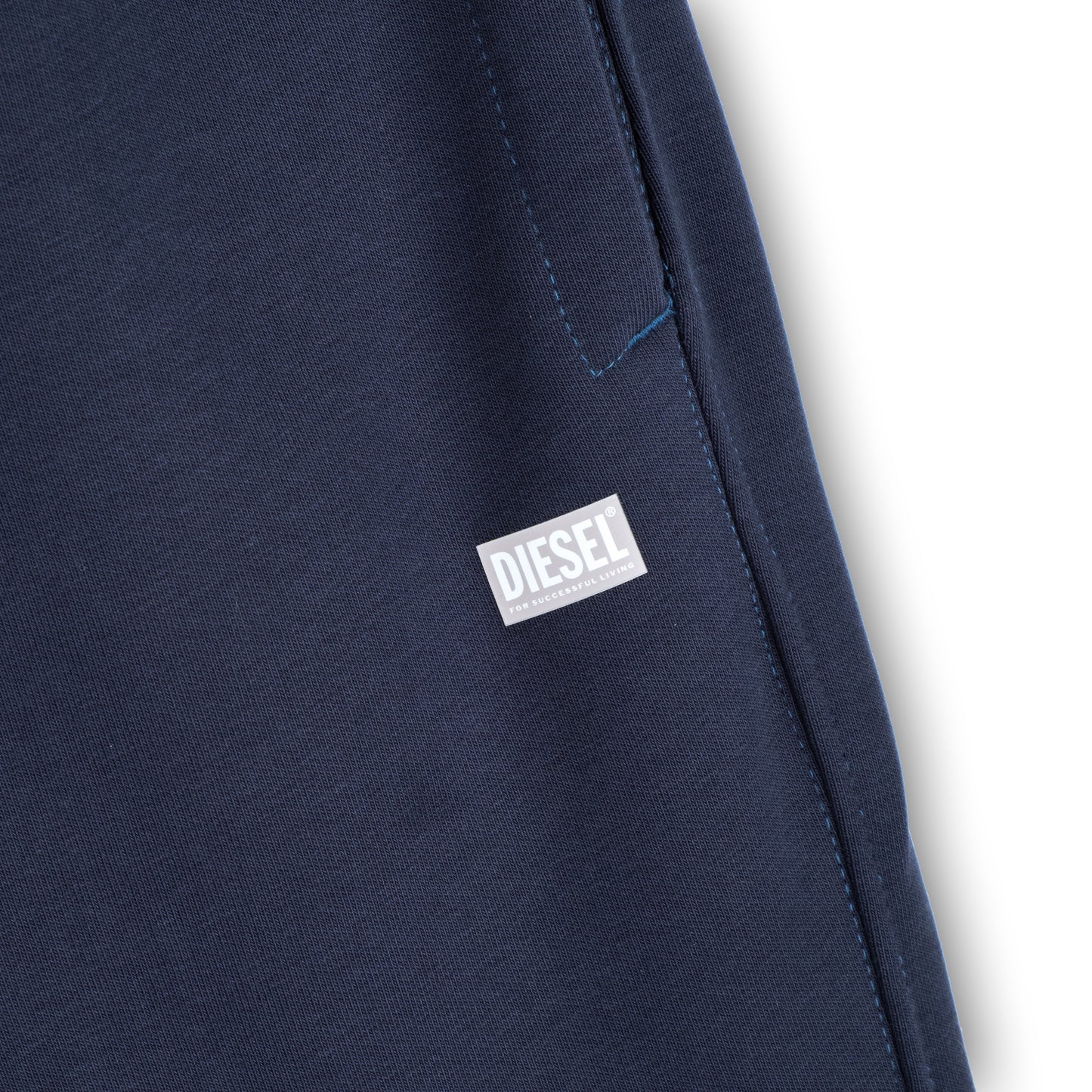 Calças de Treino Homem Diesel Azul Marinho Jogger com Logo Discreto