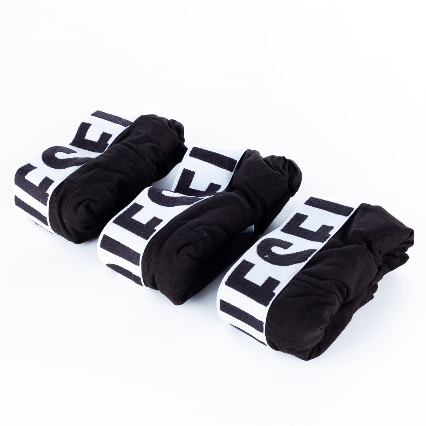 Pack de 3 Boxers de Homem Diesel em Preto com Cintura Elástica com Logótipo