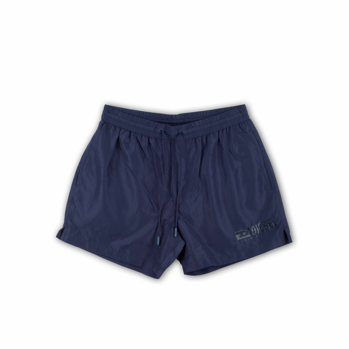 Calções de Banho Homem Diesel Azul Marinho com Logo Lateral e Cintura Elástica