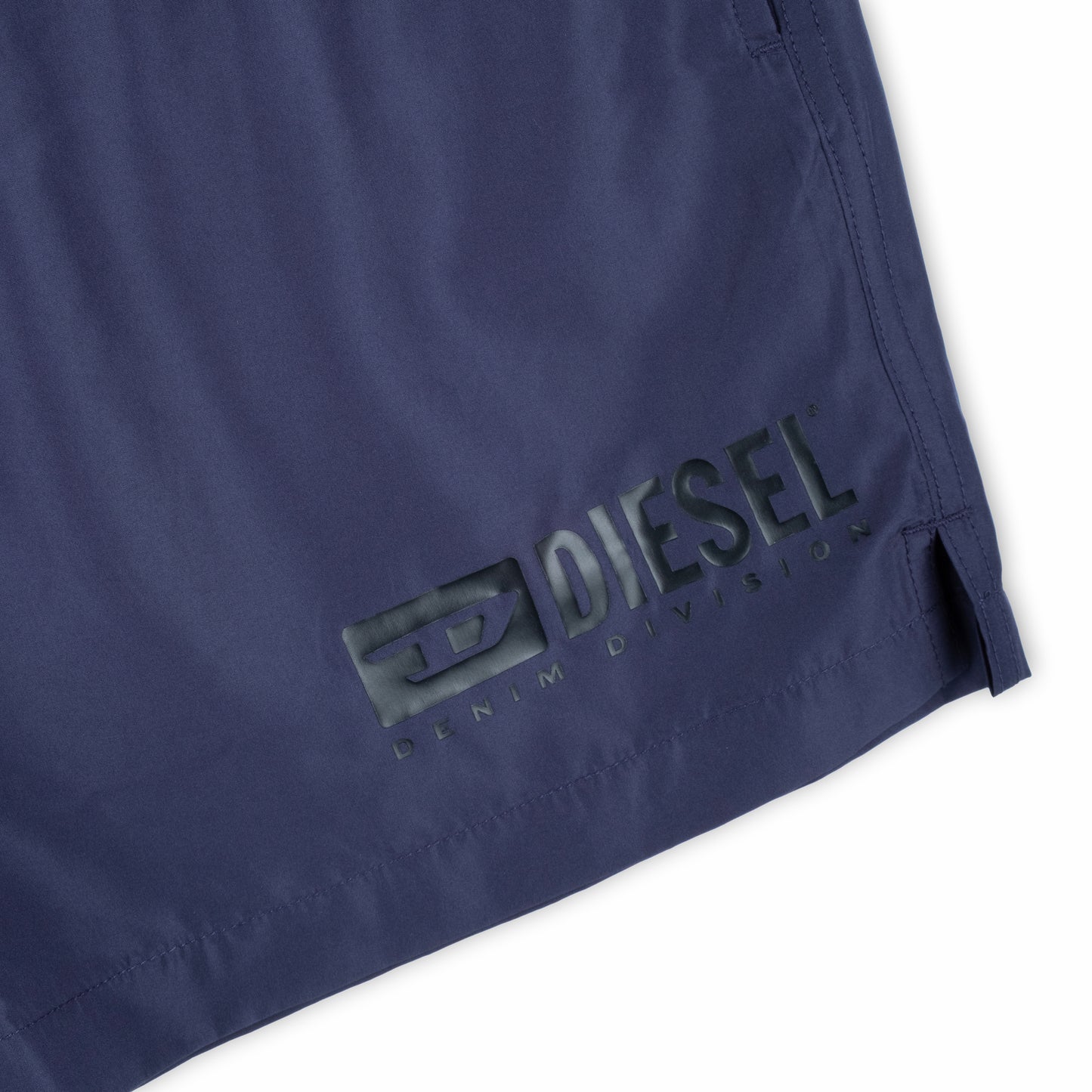 Calções de Banho Homem Diesel Azul Marinho com Logo Lateral e Cintura Elástica