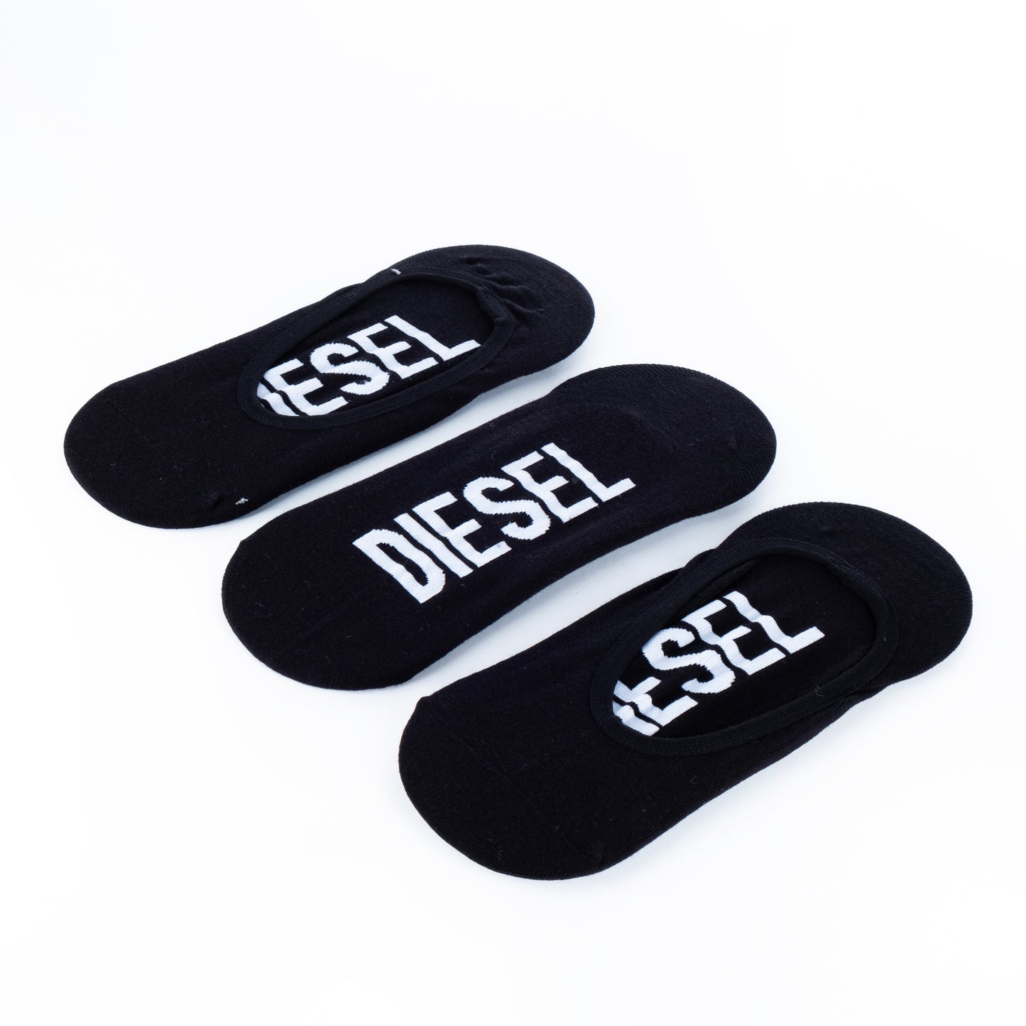 Meias Homem Diesel Pretas com Logo e Pack Essencial