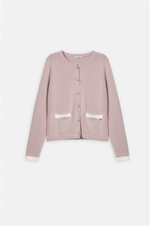 Casaco  Ana Sousa Rosa com Detalhes em Branco