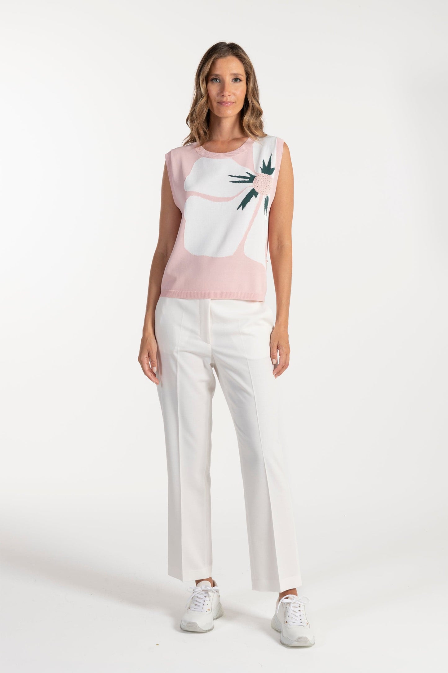 Camisola Sem Mangas  Ana Sousa Rosa com Estampa Floral