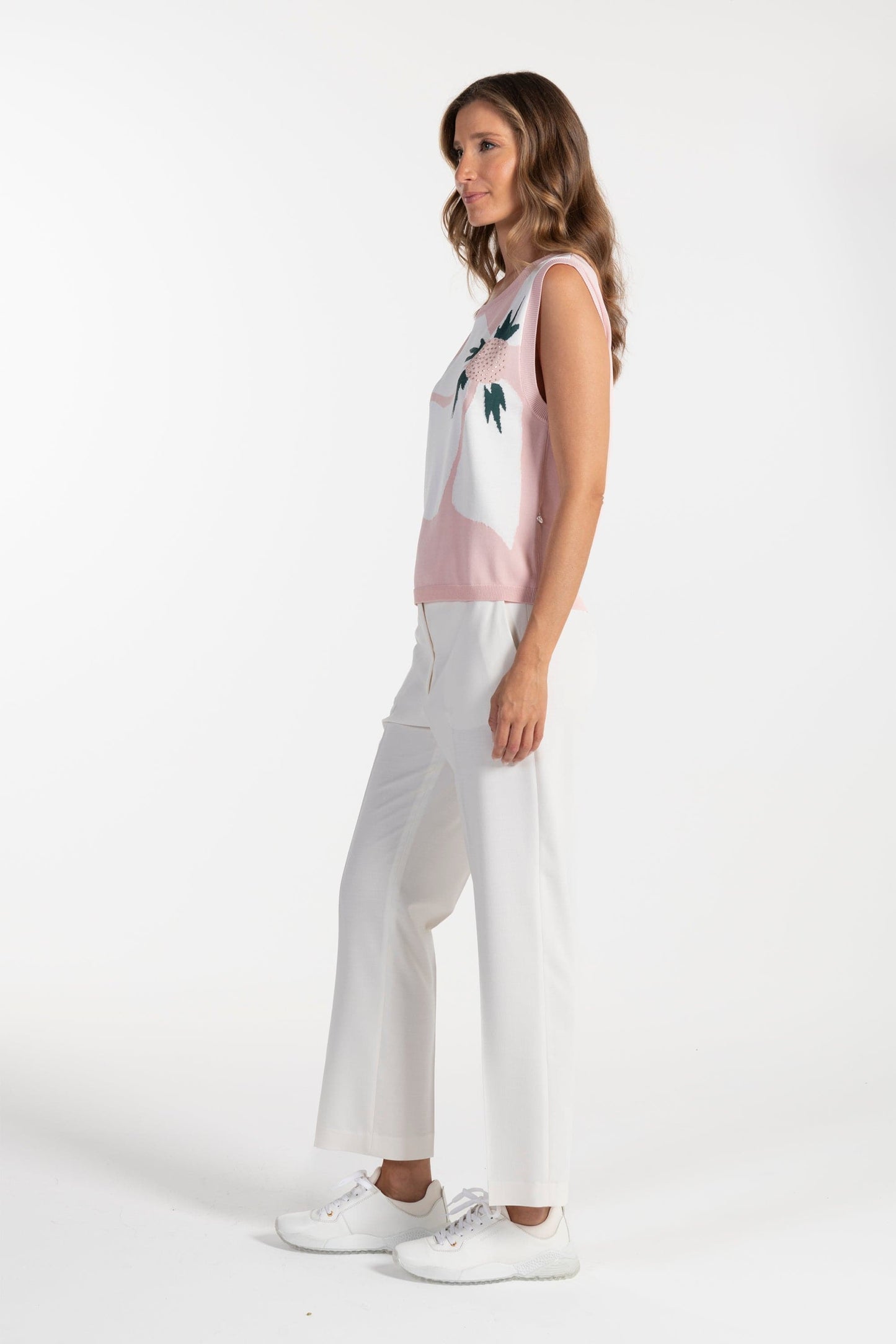 Camisola Sem Mangas  Ana Sousa Rosa com Estampa Floral