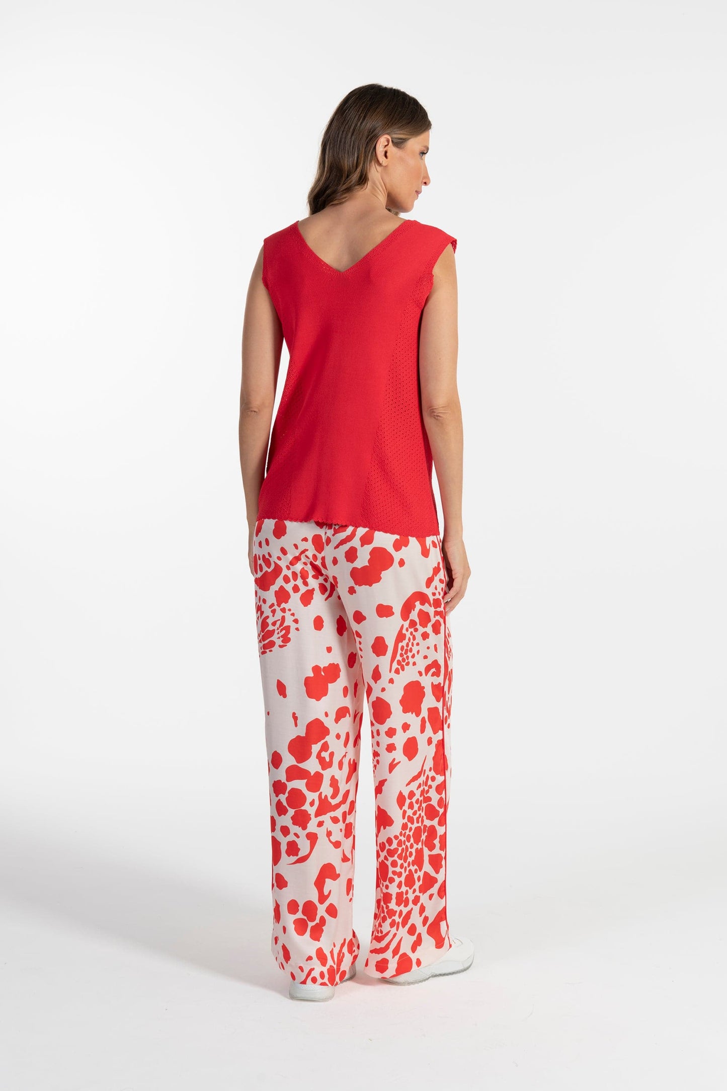 Top Ana Sousa Vermelho com Decote em V