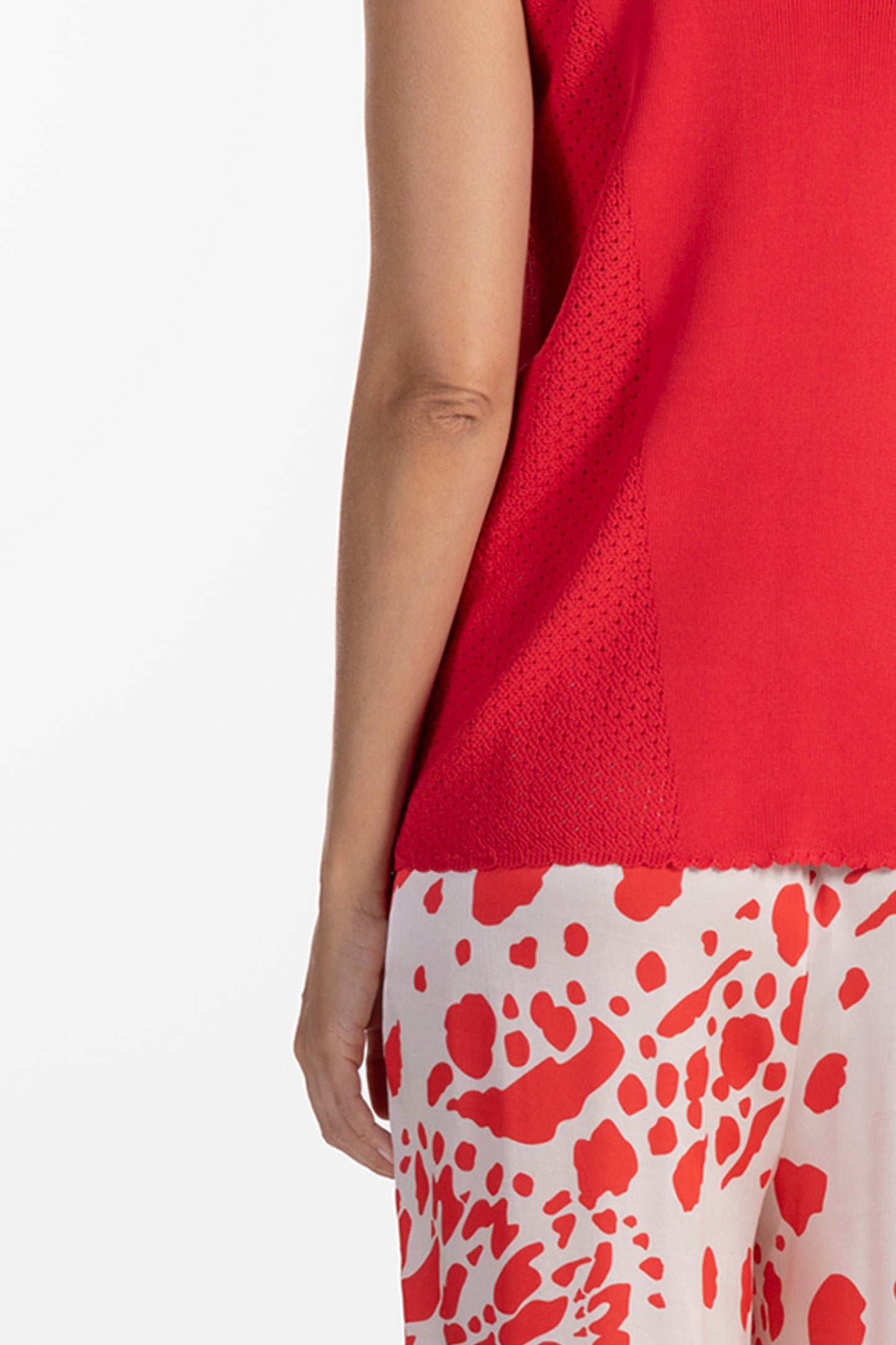 Top Ana Sousa Vermelho com Decote em V