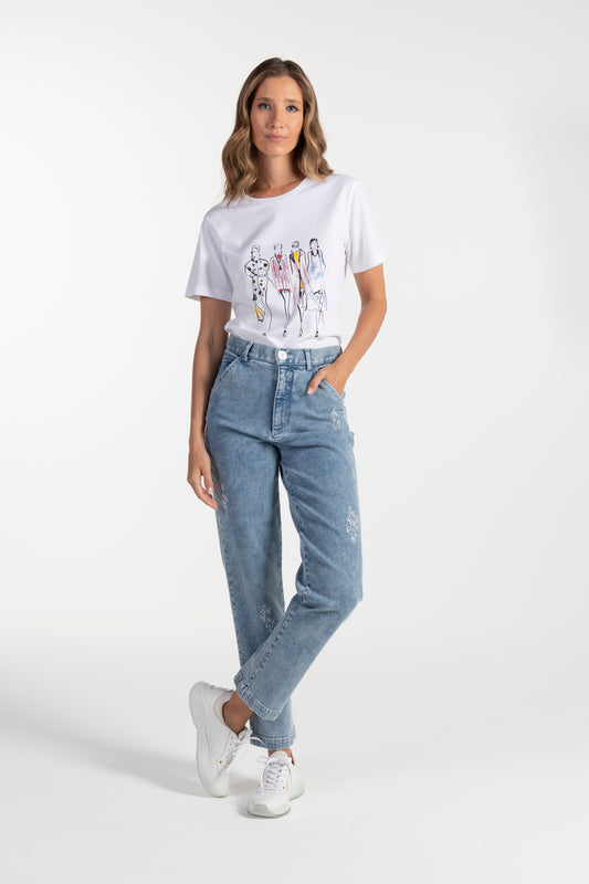 Calças Jeans de Mulher ANA SOUSA com Corte Relaxed