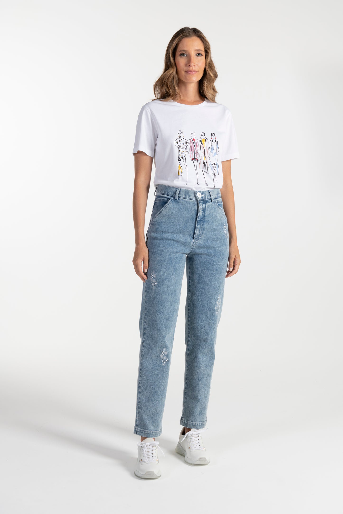 Calças Jeans de Mulher ANA SOUSA com Corte Relaxed