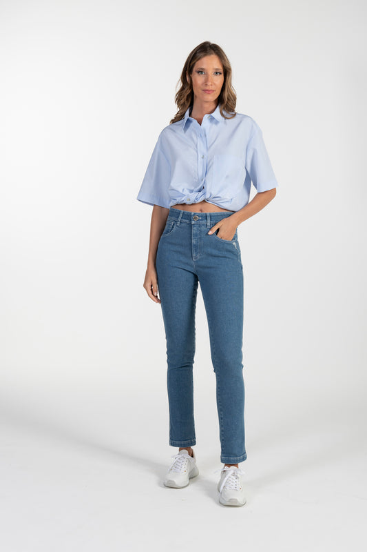 Calças Jeans de Mulher ANA SOUSA com Corte Slim