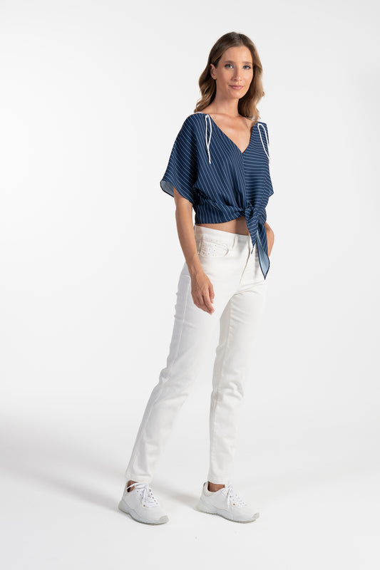 Calças Brancas de Mulher ANA SOUSA com Corte Slim