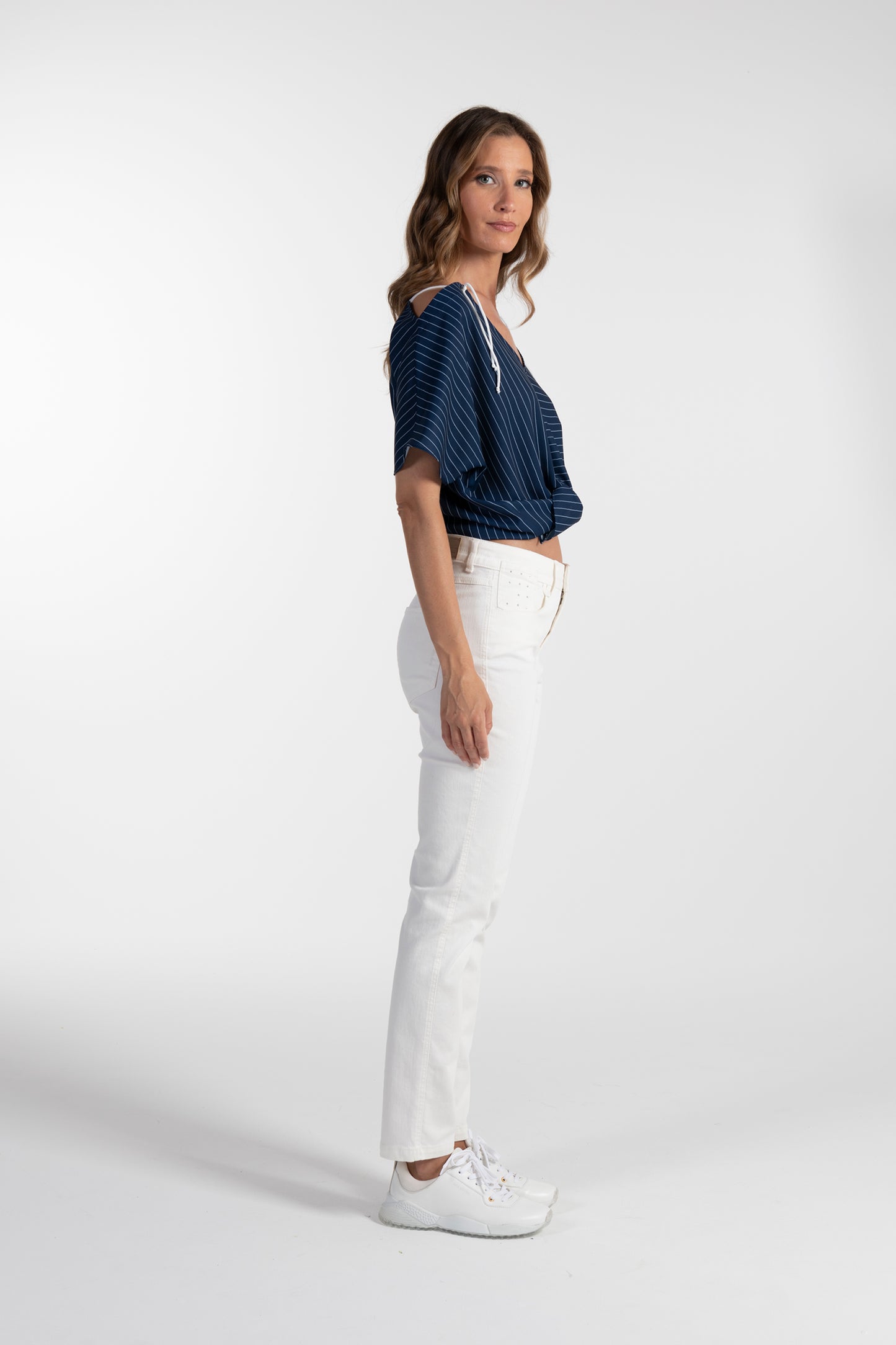 Calças Brancas de Mulher ANA SOUSA com Corte Slim