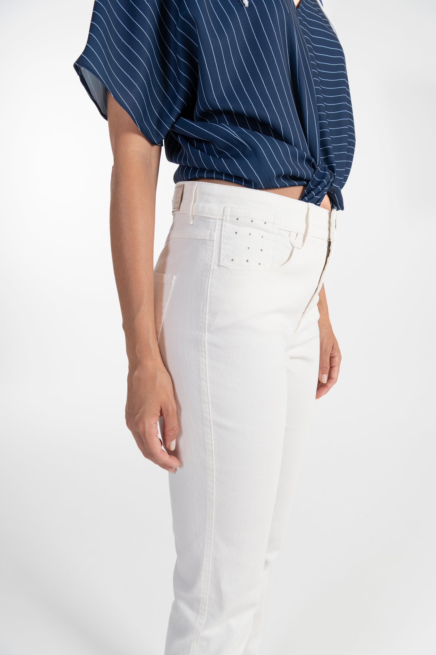 Calças Brancas de Mulher ANA SOUSA com Corte Slim