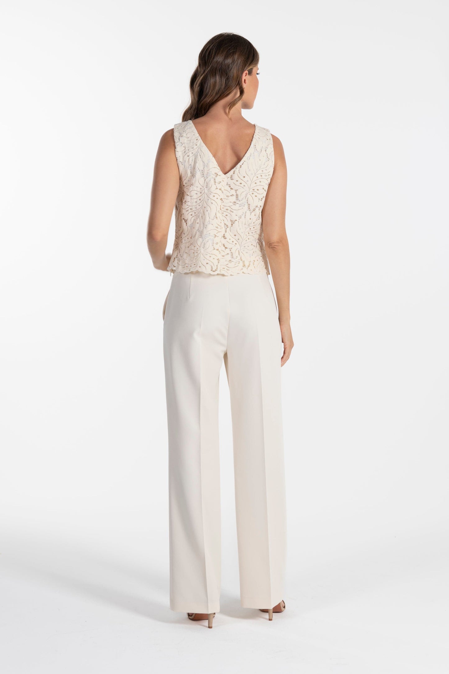 Calças s Ana Sousa Bege Elegantes