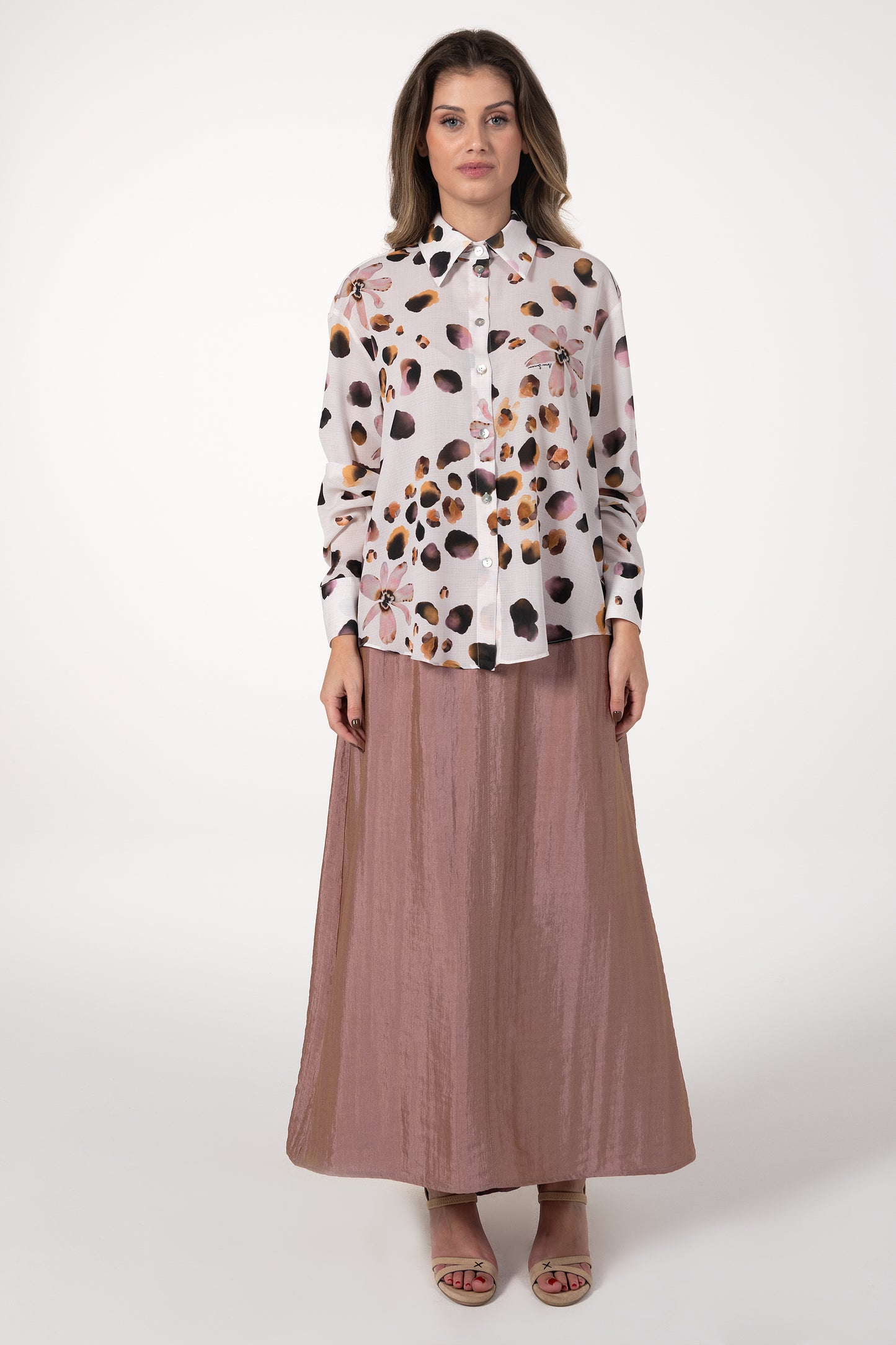 Blusa Mulher ANA SOUSA Branca com Estampado Animal Print