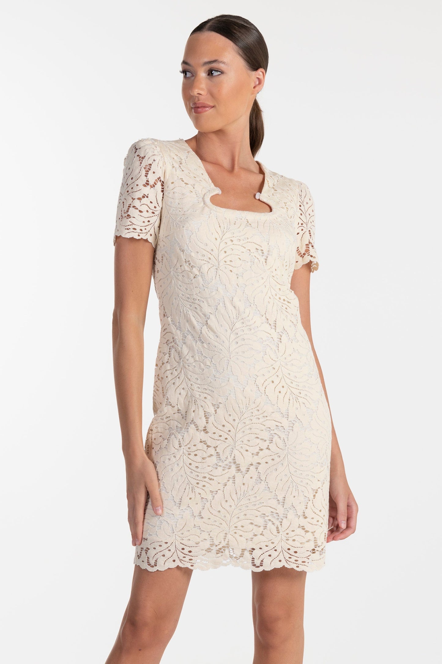 Vestido Bege de Mulher ANA SOUSA em Renda