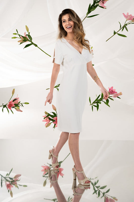 Vestido Ana Sousa Branco Elegante