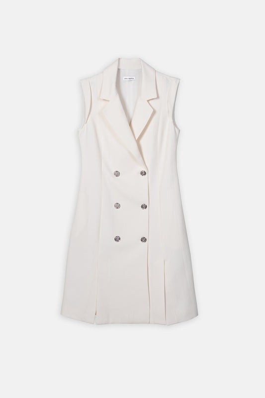 Vestido Branco de Mulher ANA SOUSA Estilo Colete