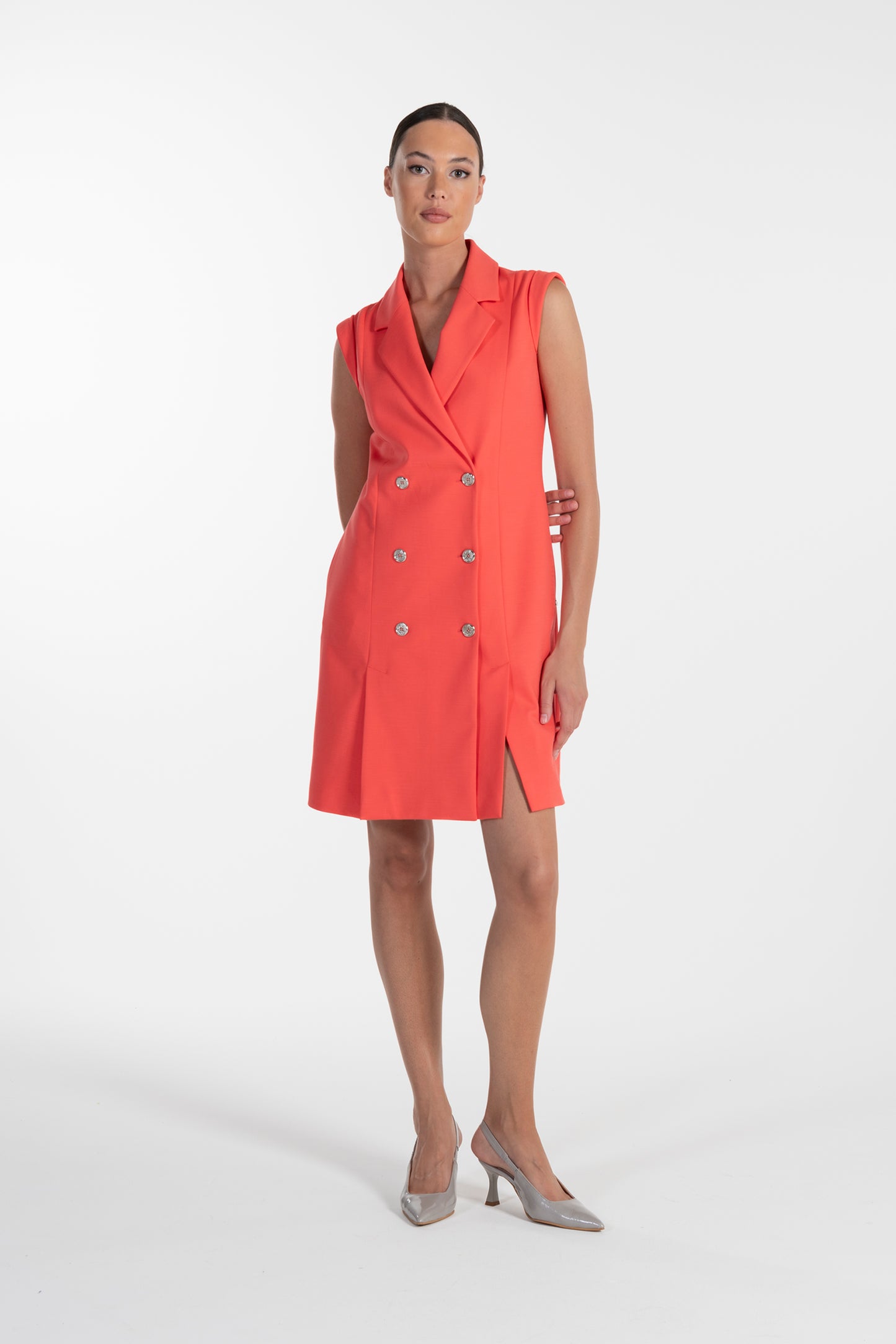 Vestido Coral de Mulher ANA SOUSA Estilo Colete