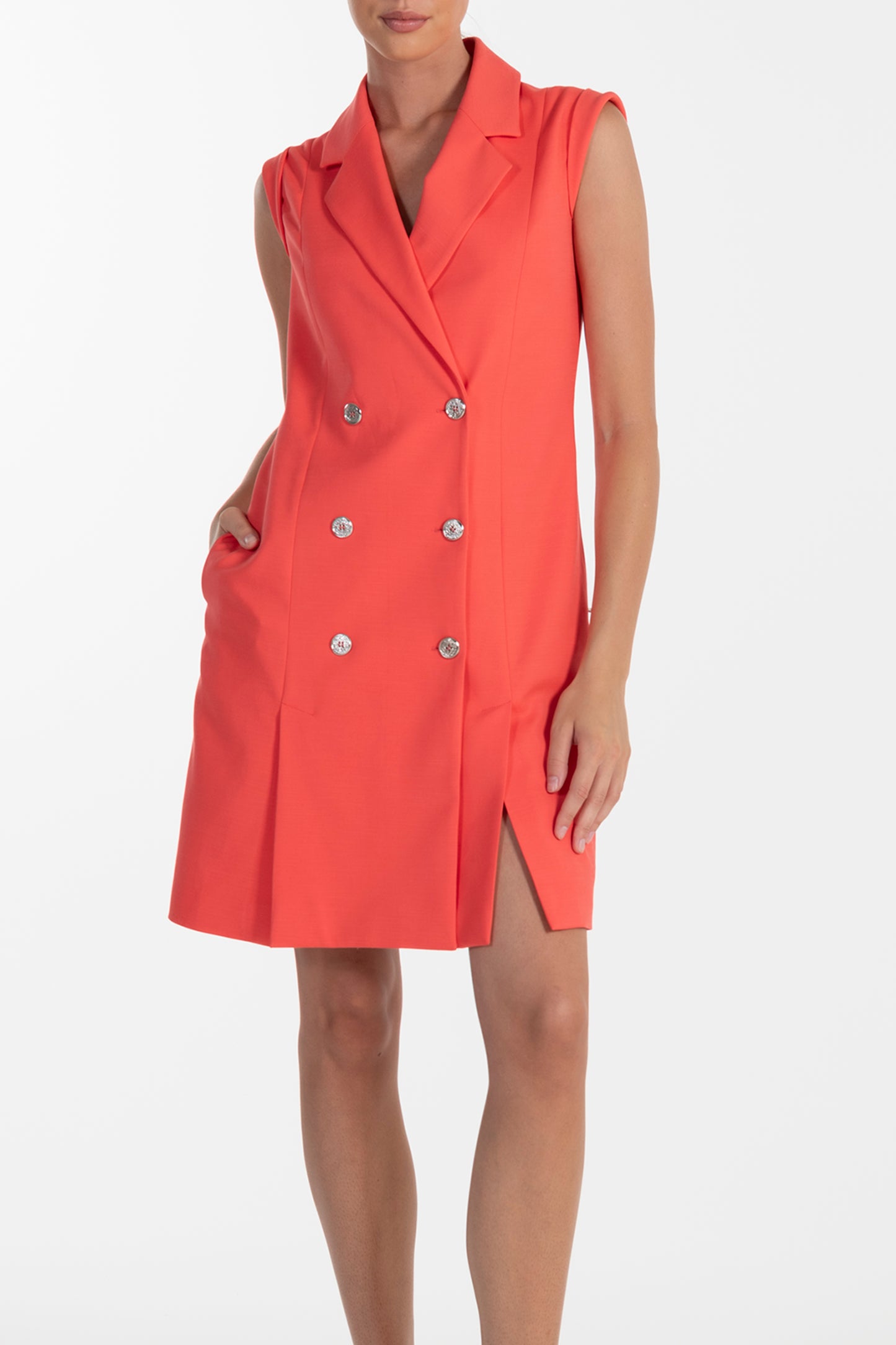 Vestido Coral de Mulher ANA SOUSA Estilo Colete