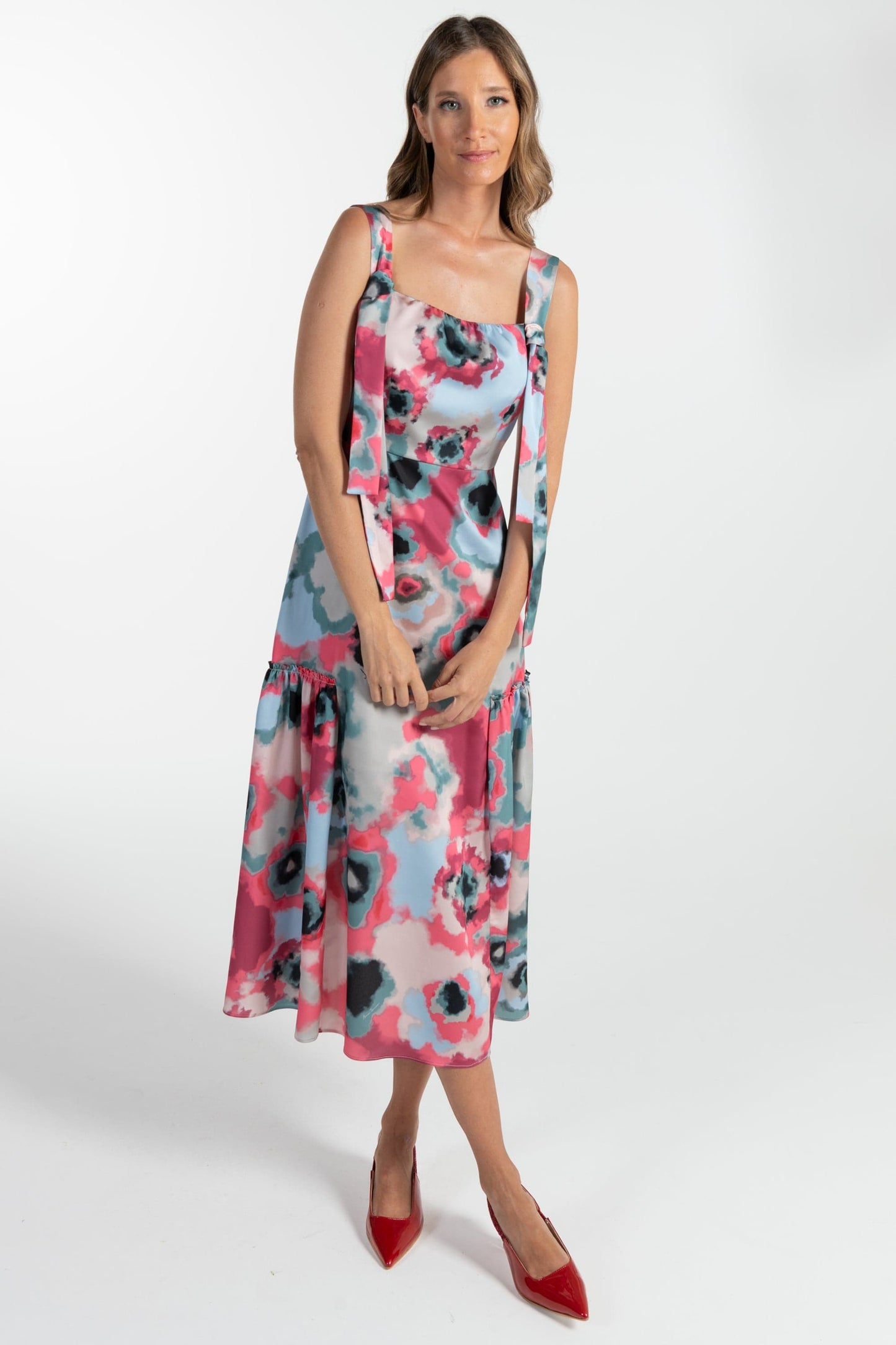 Vestido Midi Estampado de Mulher ANA SOUSA