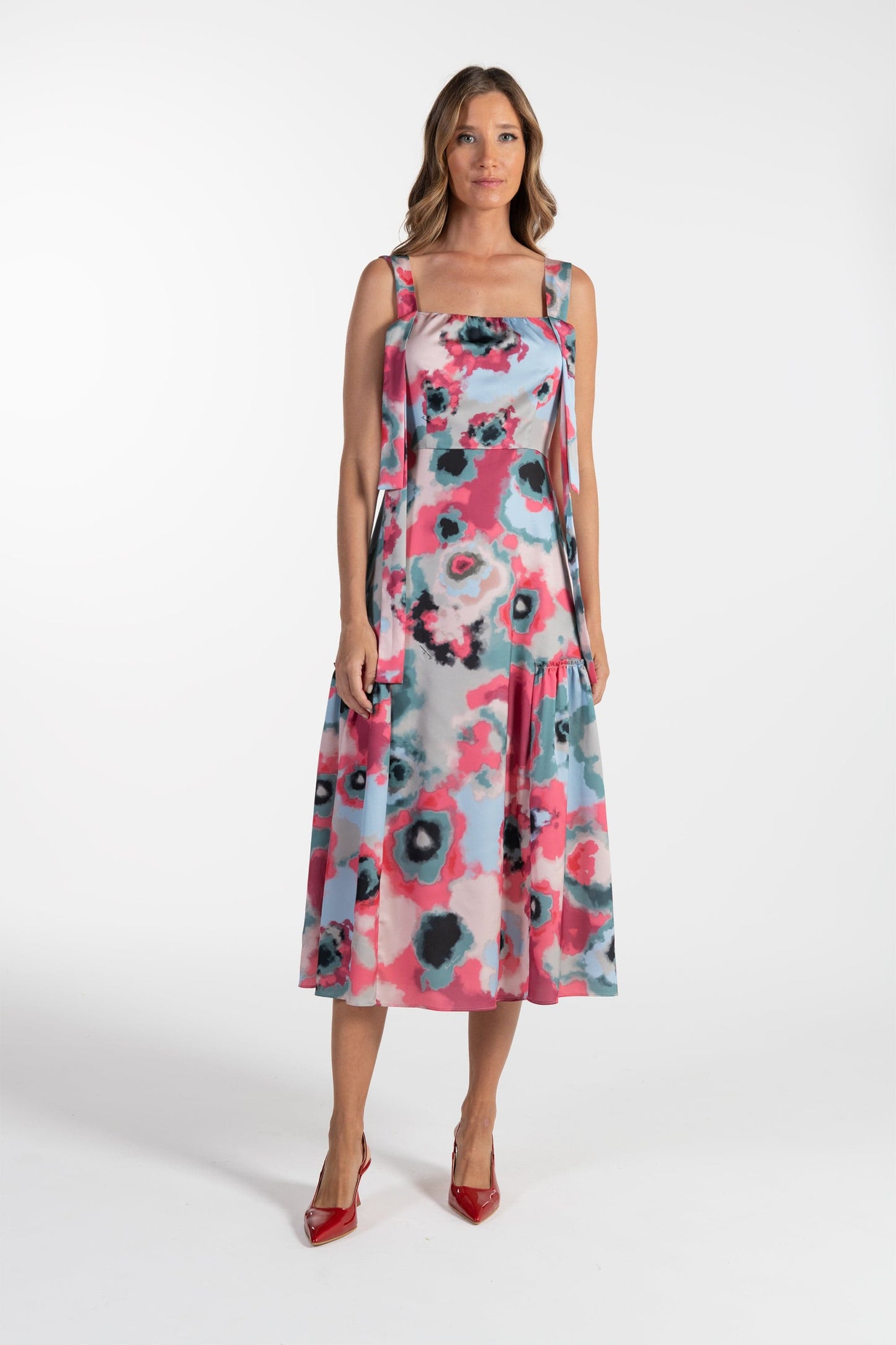 Vestido Midi Estampado de Mulher ANA SOUSA