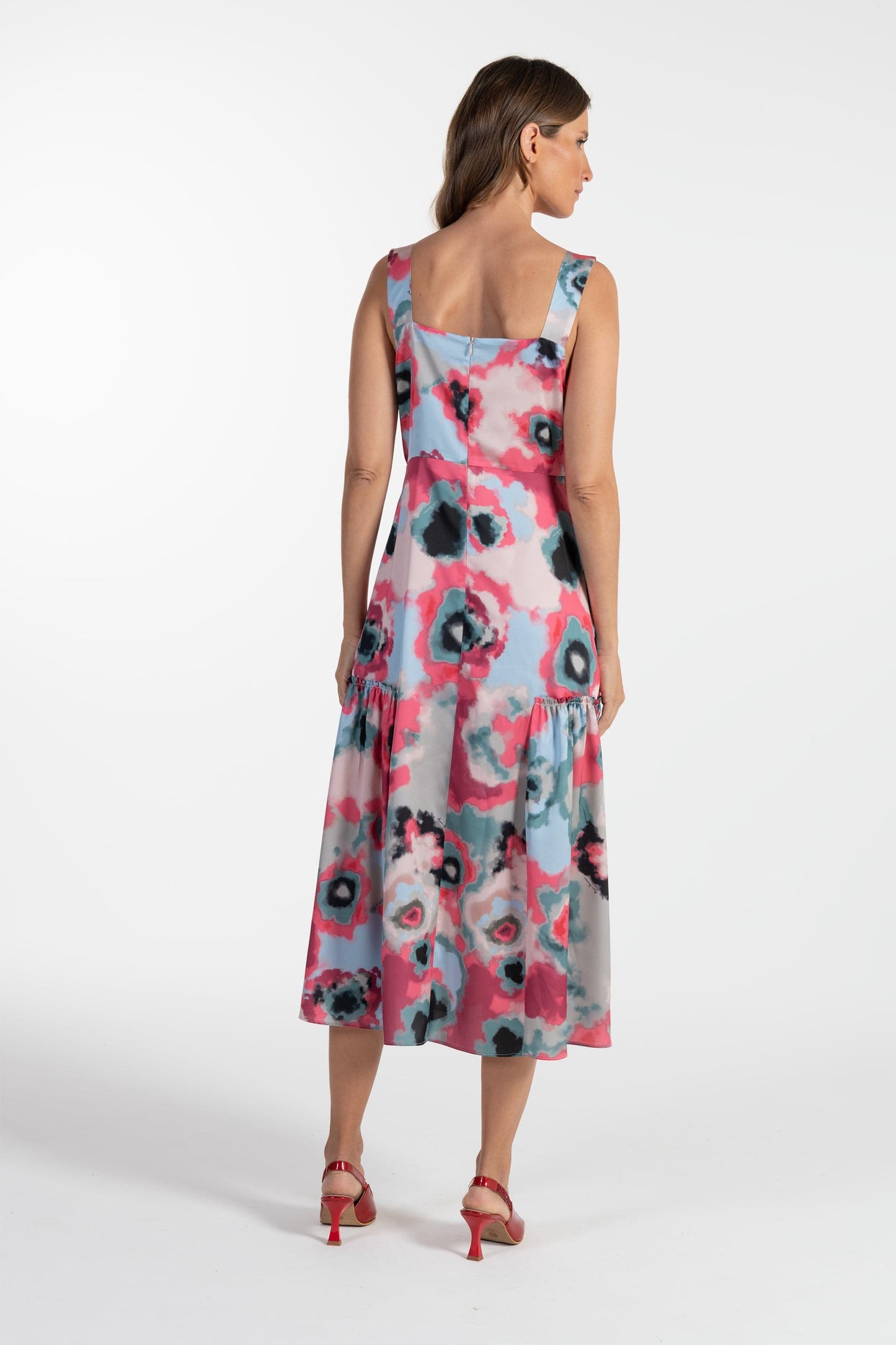 Vestido Midi Estampado de Mulher ANA SOUSA