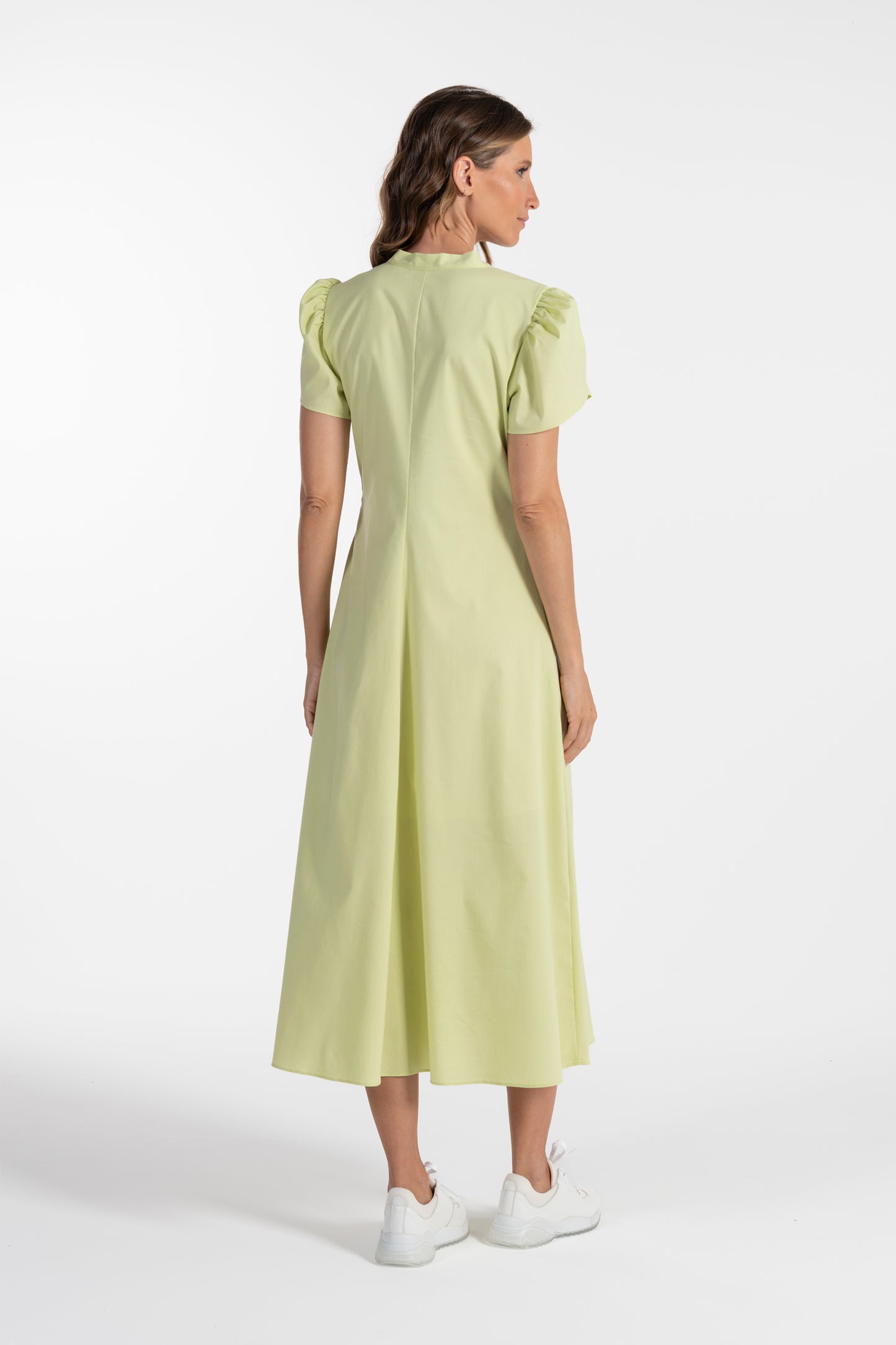 Vestido Amarelo Pastel de Mulher ANA SOUSA com Mangas Curvas