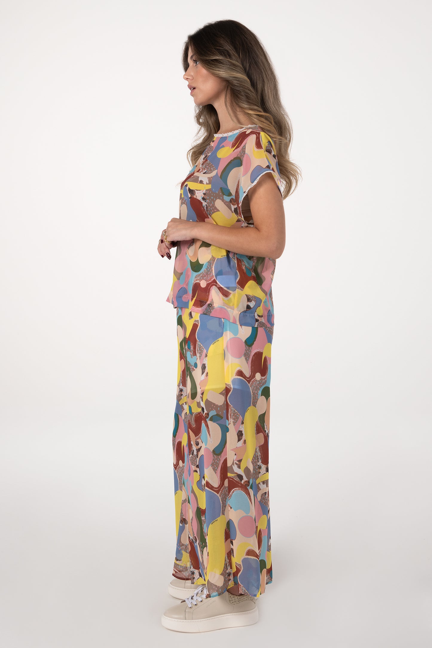 Túnica Mulher ANA SOUSA Multicolor com Estampado Abstrato