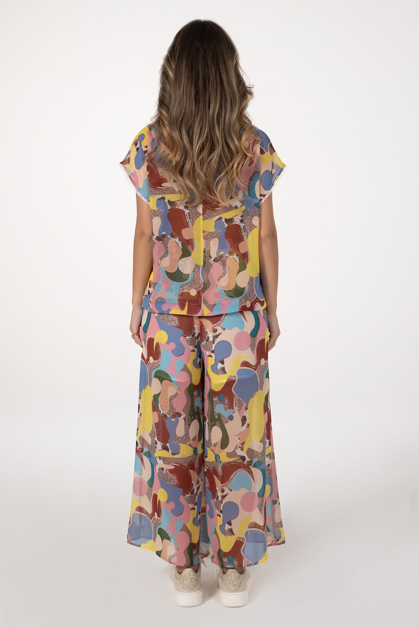 Túnica Mulher ANA SOUSA Multicolor com Estampado Abstrato