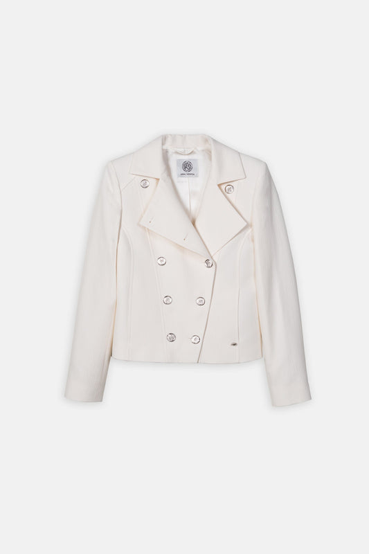 Jaqueta Branca de Mulher ANA SOUSA com Botões Metálicos