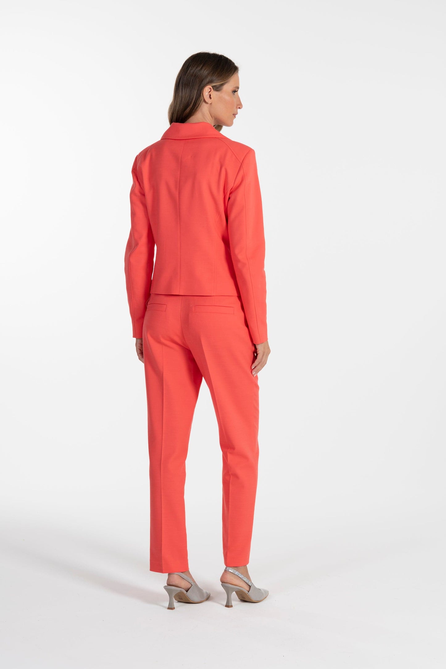 Jaqueta Coral de Mulher ANA SOUSA com Botões Metálicos