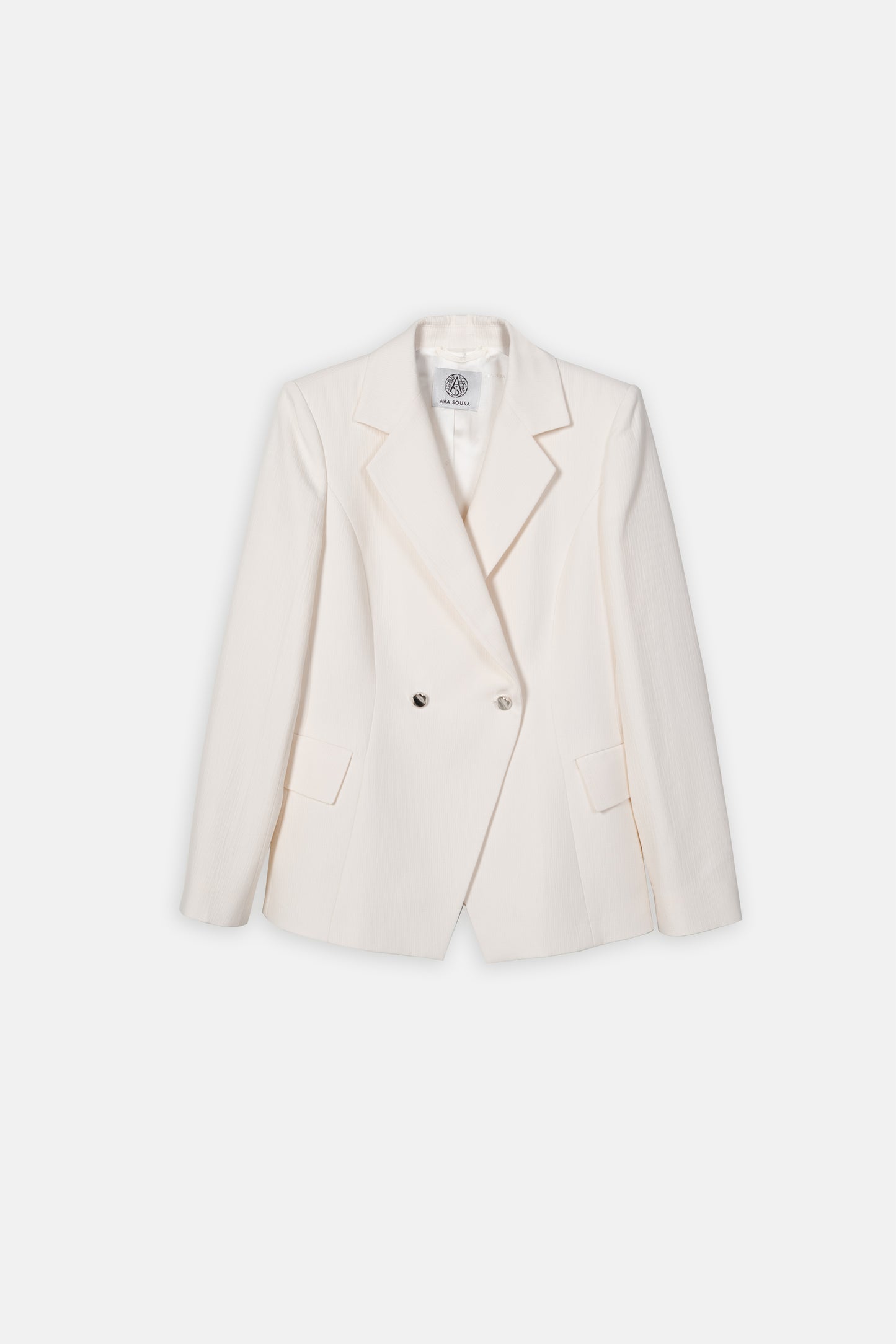 Blazer Branco de Mulher ANA SOUSA com Textura Elegante