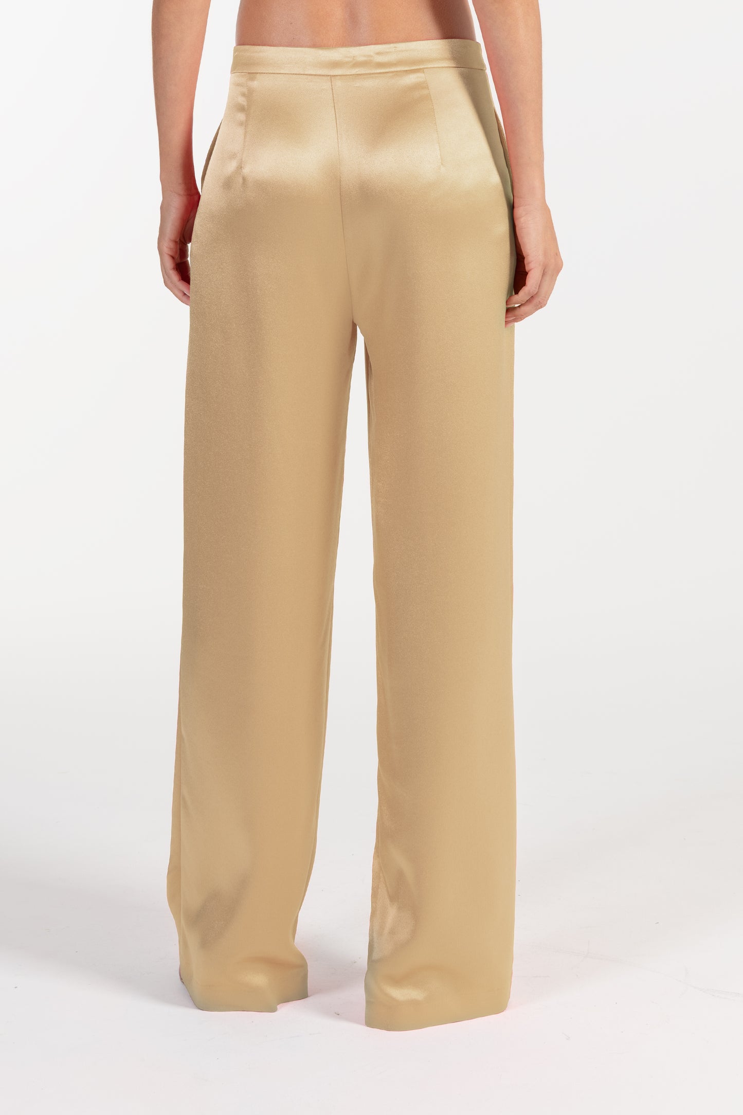 Calças Bege de Mulher ANA SOUSA com Corte Largo