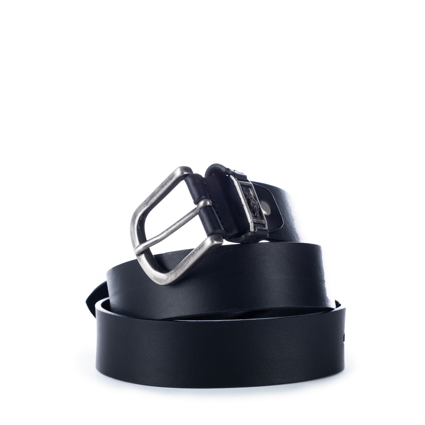 Cinto Homem Us Polo Preto com Detalhe de Metal