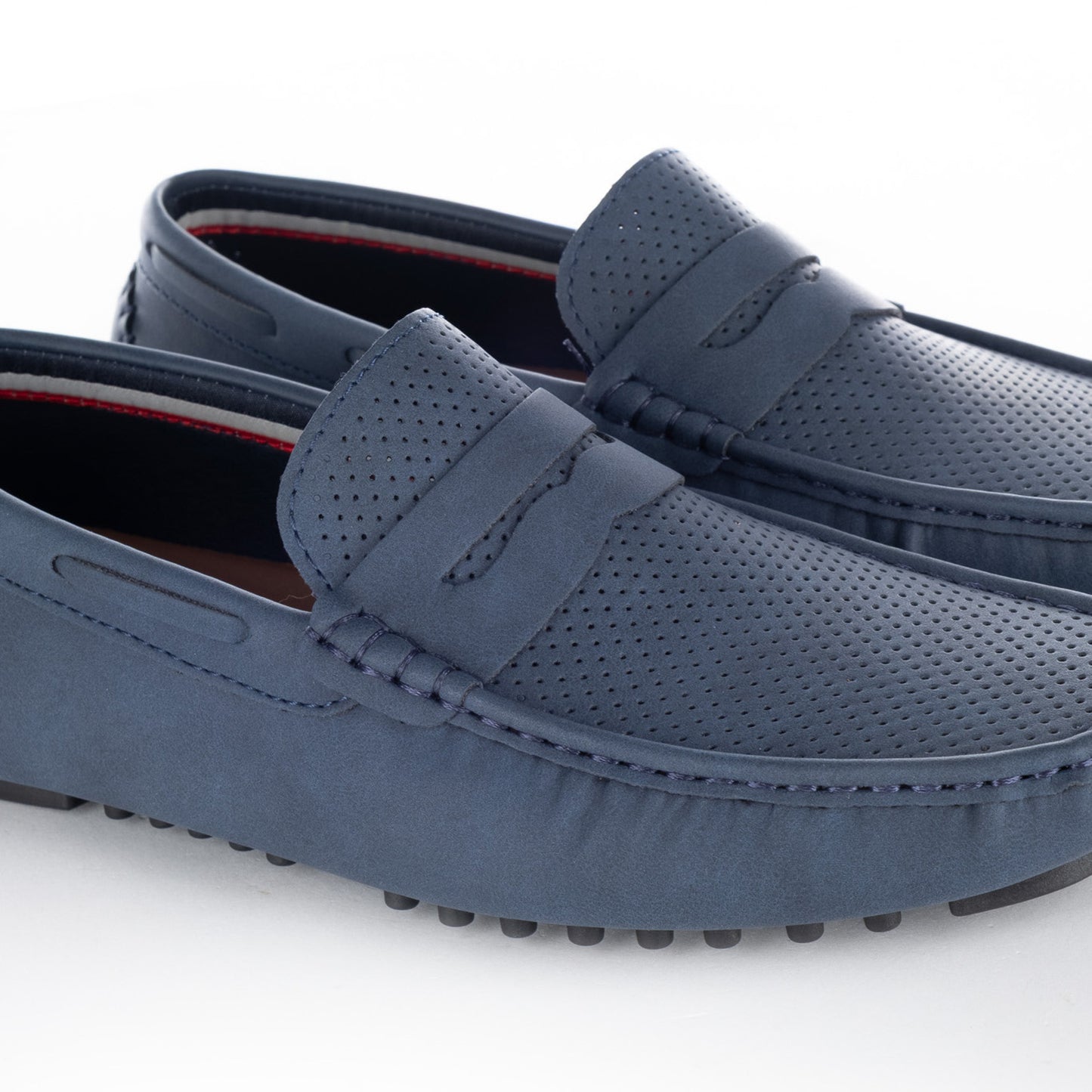 Mocassins Homem U.S. Polo Assn. Azul com Detalhes Perfurados