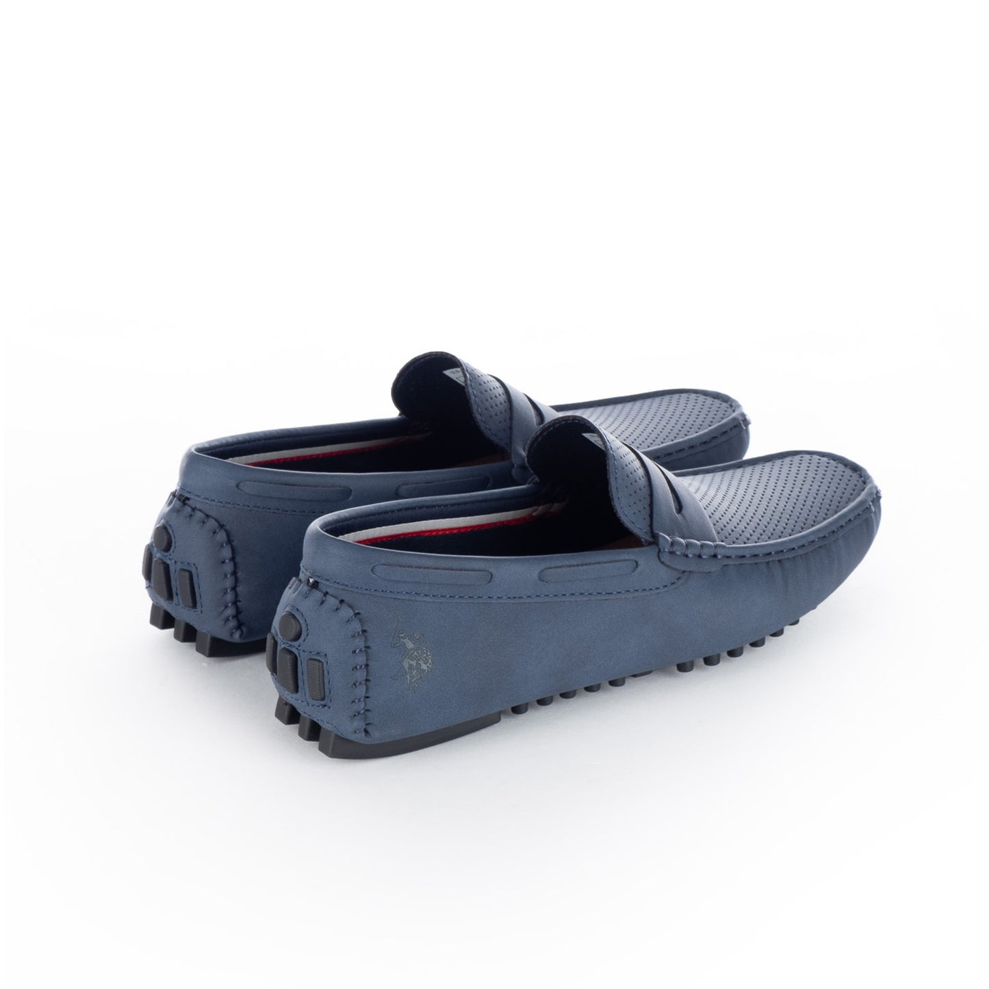 Mocassins Homem U.S. Polo Assn. Azul com Detalhes Perfurados