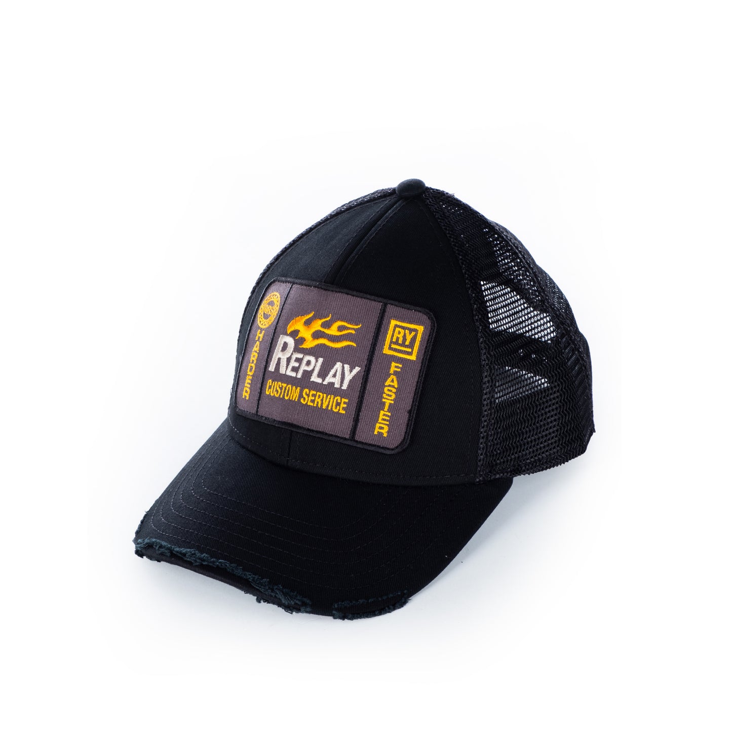 Boné Masculino Replay Preto Bordado