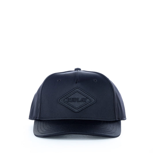 Boné Homem Replay Azul Marinho com Logótipo Bordado Tonal