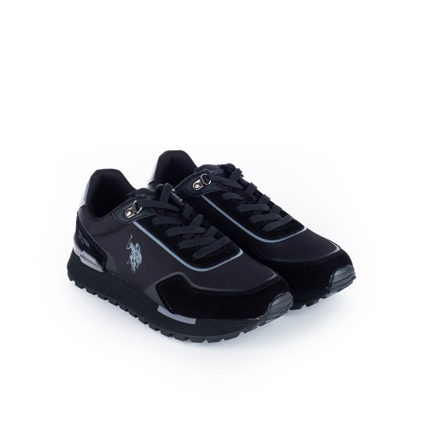 Ténis Homem Us Polo Preto com Detalhes Sofisticados