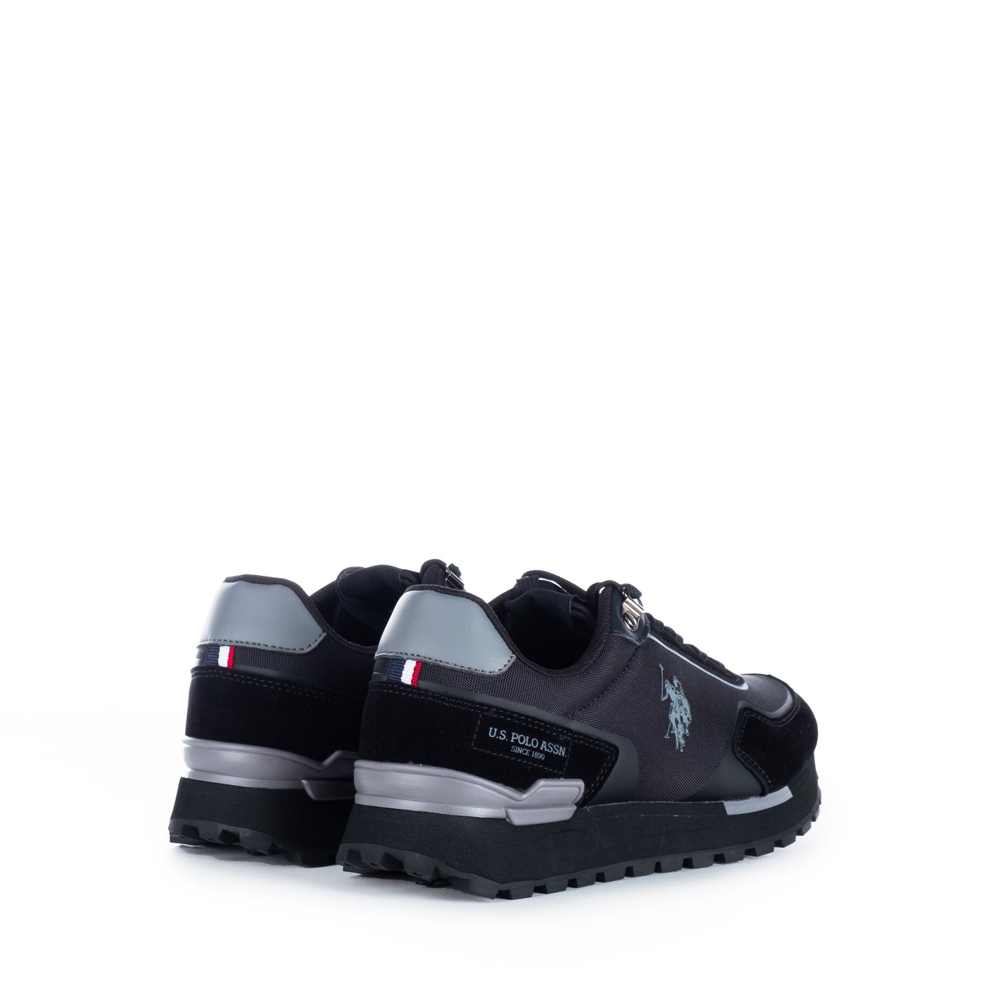 Ténis Homem Us Polo Preto com Detalhes Sofisticados