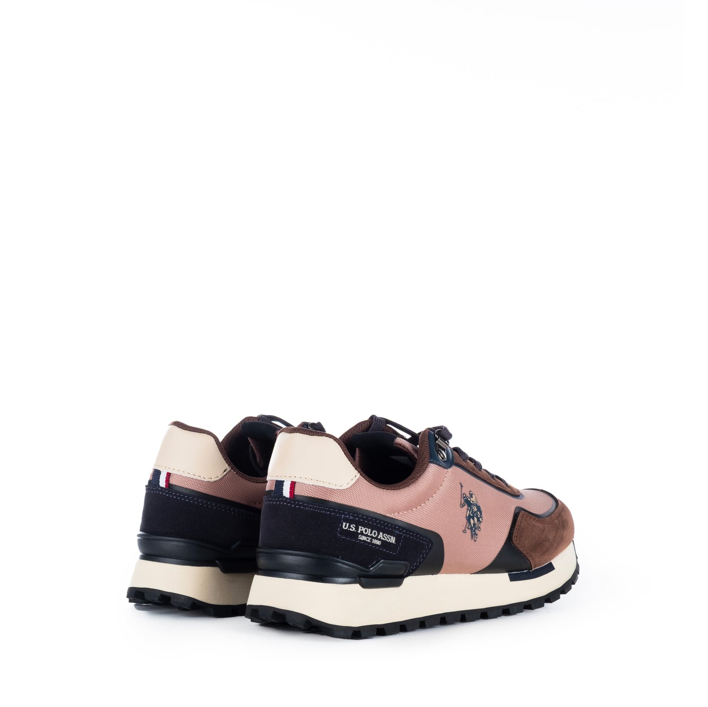 Ténis Homem US Polo, Azul e Castanho com Detalhes Elegantes